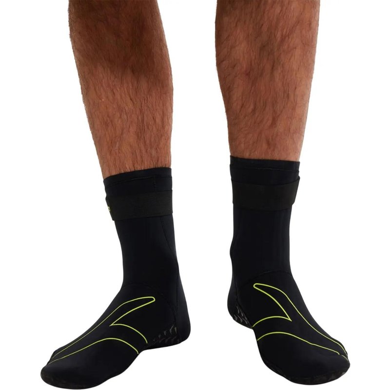 HerrenDamen Unisex Schwimmsocken "Open Water", Neopren Damen und Herren Schwarz