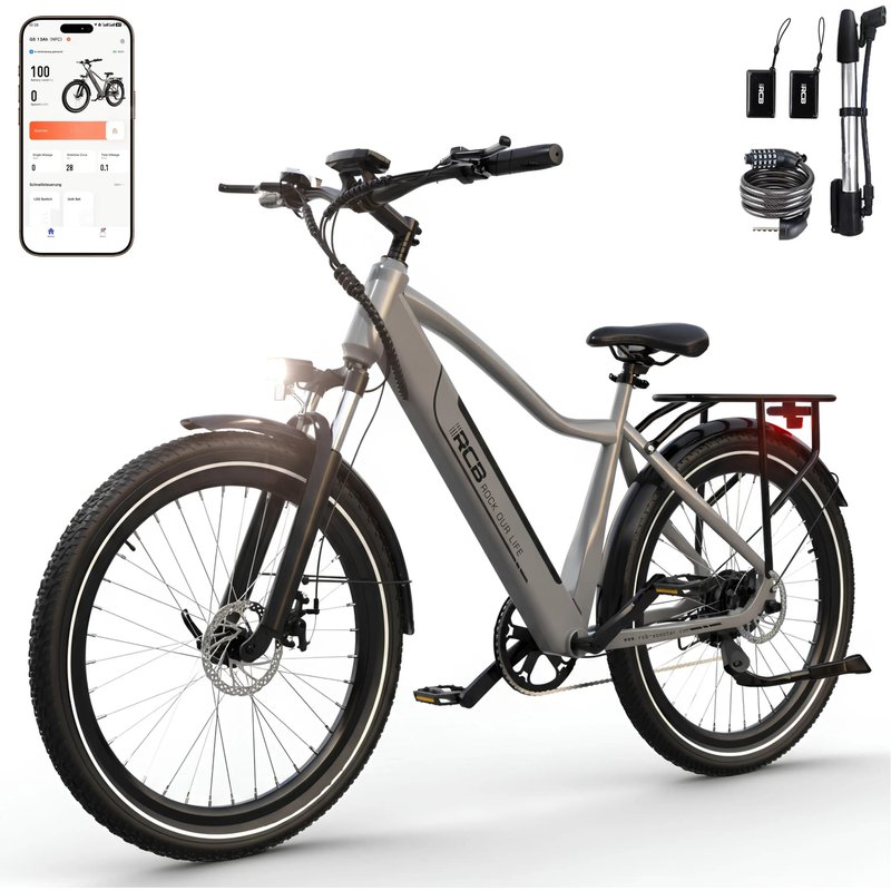 E-Bike City Trekking G5 27,5 Zoll Drehmomentsensor APP/NFC 60-120km
