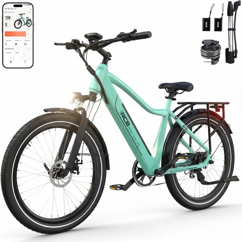 E-Bike City Trekking G5 27,5 Zoll Drehmomentsensor APP/NFC 60-120km