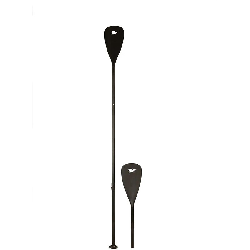 F2 Marken SUP Paddel Kajak Alu 4 teilig 170-215cm 2in1 Paddle Schwarz
