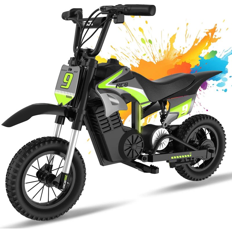 Elektromotorrad für Kinder R9X PRO, 4‑14 Jahre, 300W, 12‑Zoll‑Reifen