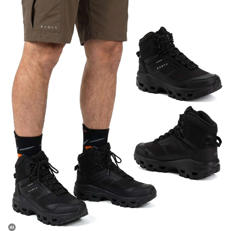 Herren-Trekkingstiefel KADVA Obsidian Mid WP