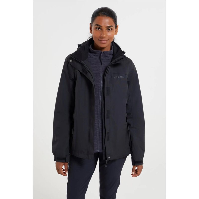 Damen Wandern 3-in-1-Jacke Wasserdicht Atmungsaktiv - Fell II