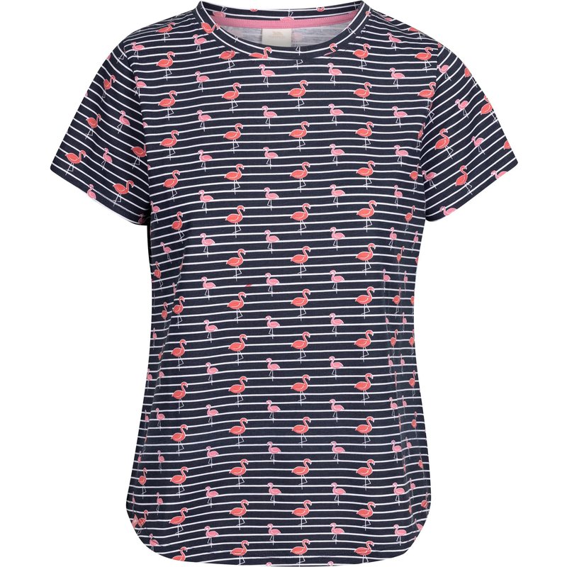 Trespass Cara – Freizeitoberteil für Damen, Marineblau mit Flamingo-Streifen