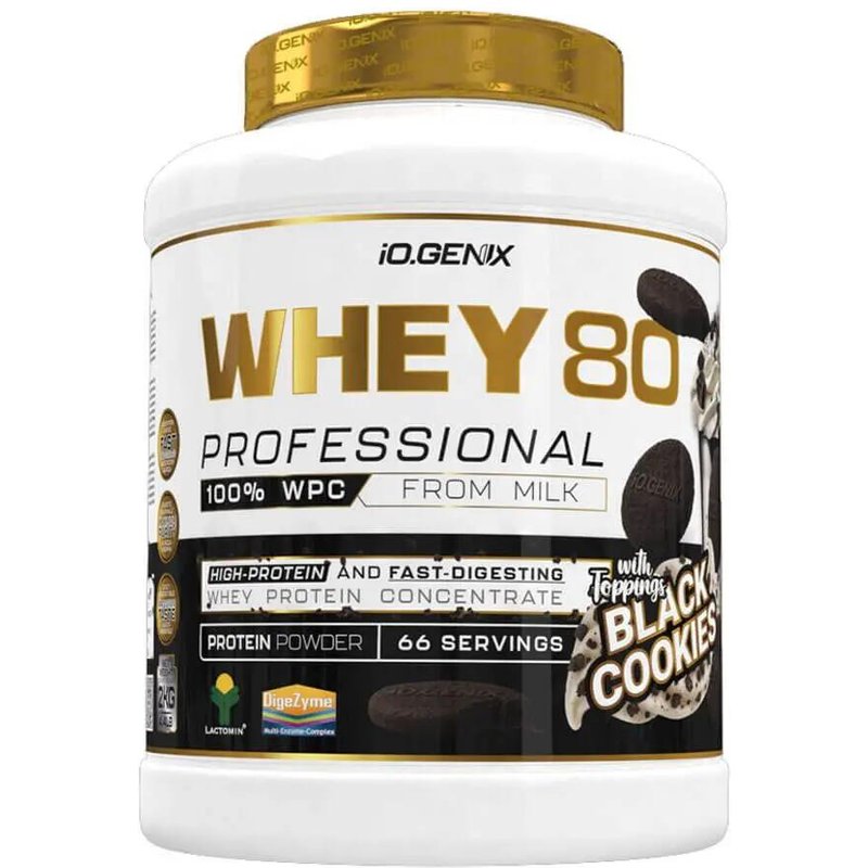 Whey 80 Professional - 2 kg Black Cookies IO.Genix