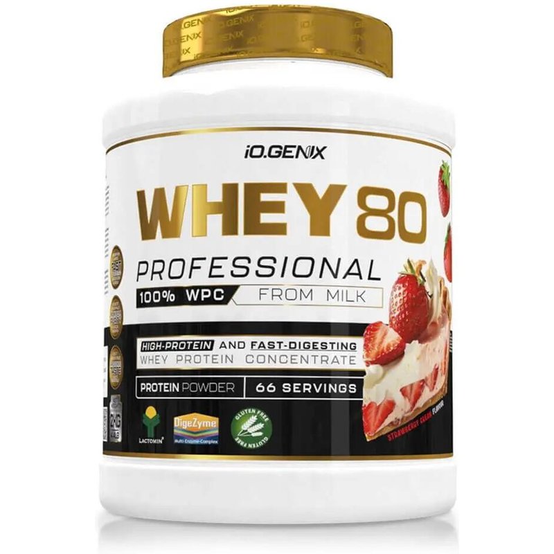Whey 80 Professional – 2 kg Sahne und Erdbeere IO.Genix