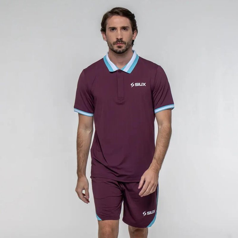 SIUX Apex 26 Bordeaux | Herren-Sportpolo, bequem, leicht und atmungsaktiv