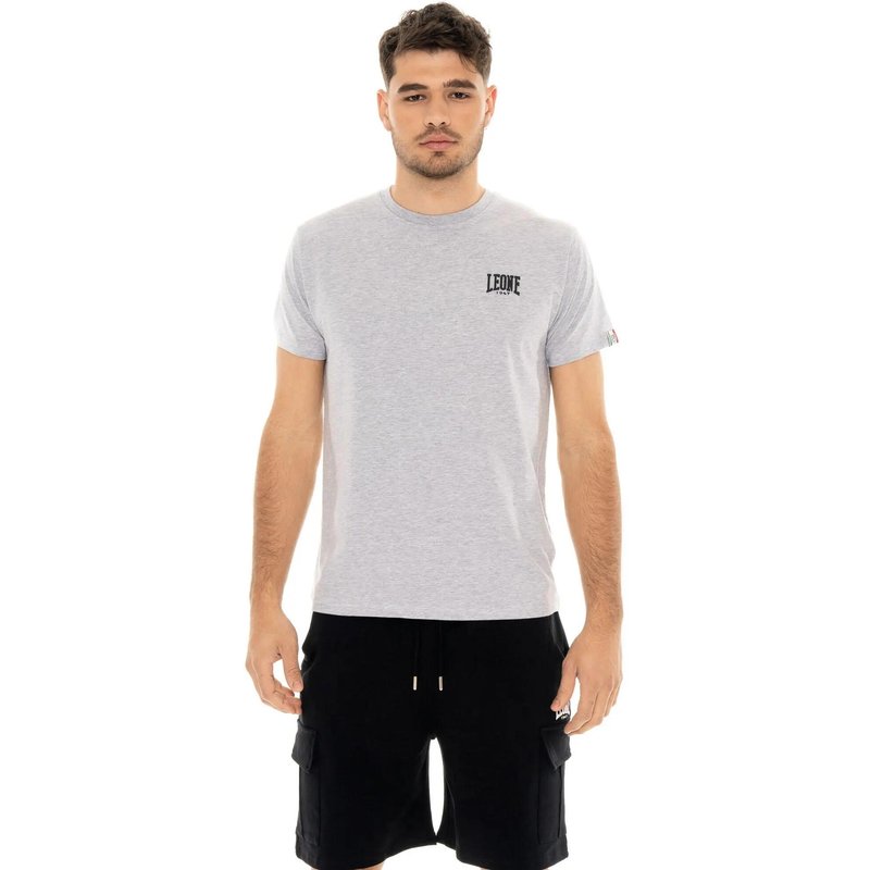 Leone Basic Herren-Kurzarm-T-Shirt aus Baumwolle