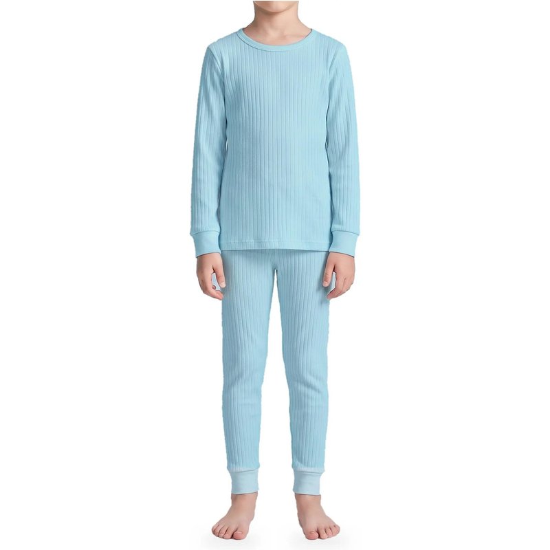 Kinder Funktionswäsche Set Jungen Mädchen Unterhemd Unterhose Feinripp warm