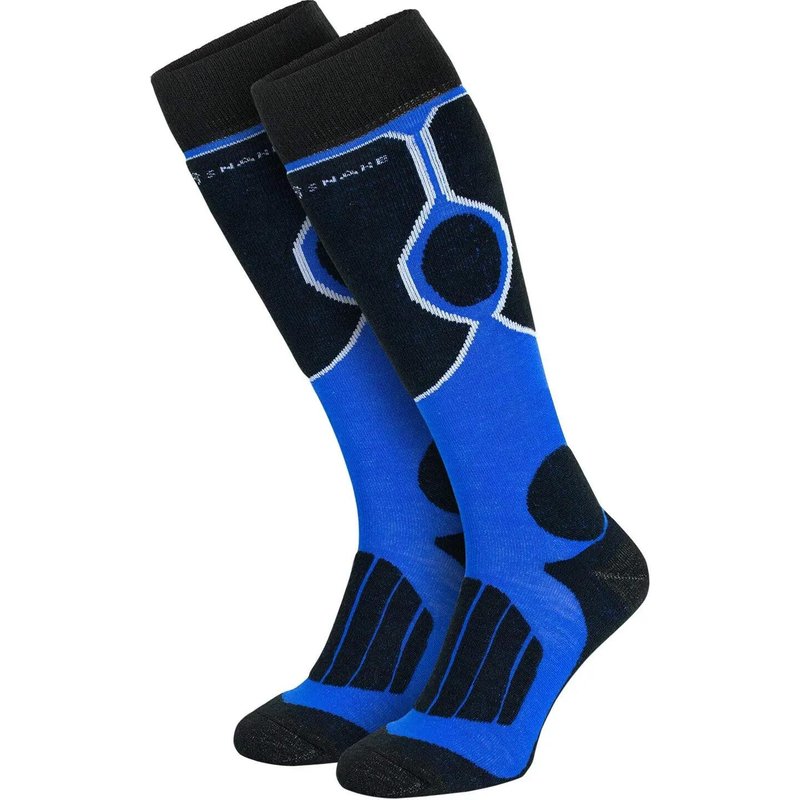 Damen Herren Skisocken Wintersocken Kniestrümpfe warm gepolstert Wollmix 1 Paar