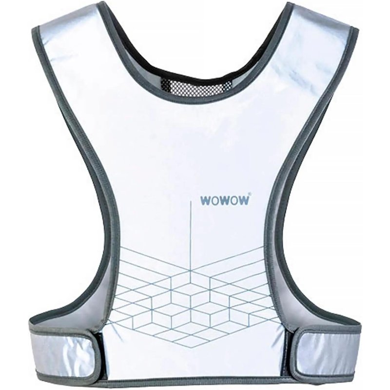 WOWOW - Herren Damen Gelbe Vollreflektierende Laufweste Mesh