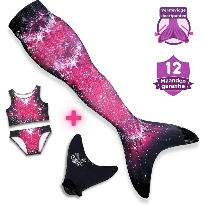 Meerjungfrauen-Set Pink Passion Monovin & Bikini-Bademode