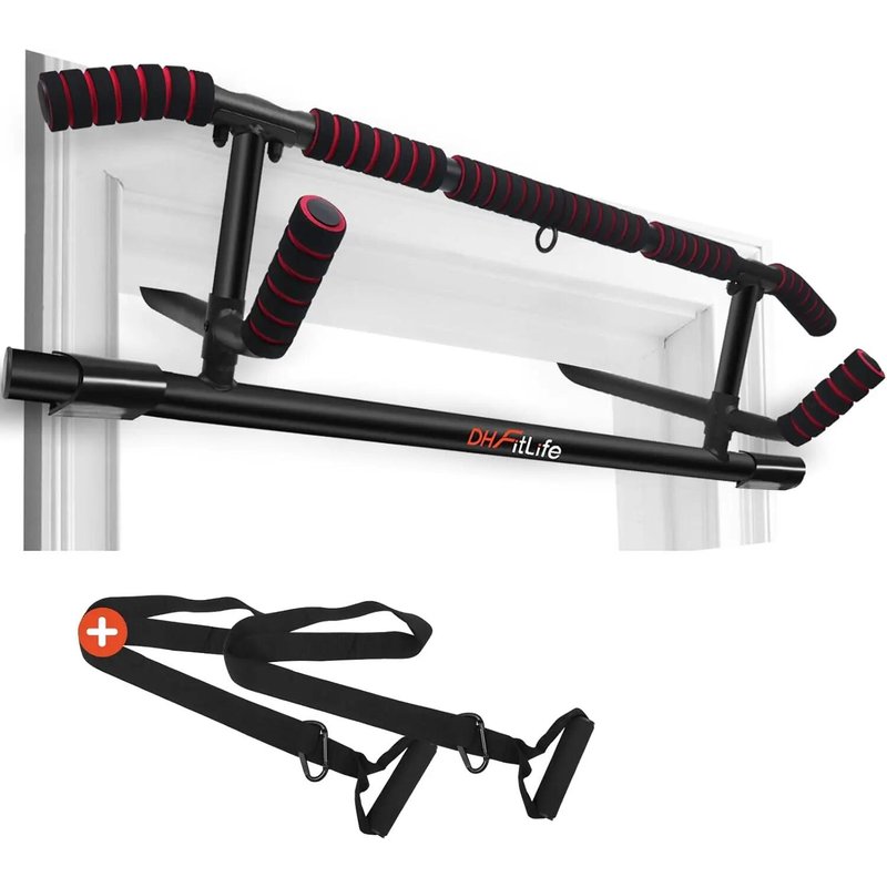 Klimmzugstange Türrahmen, 4-in-1 Pull Up Bar, bis 200 kg