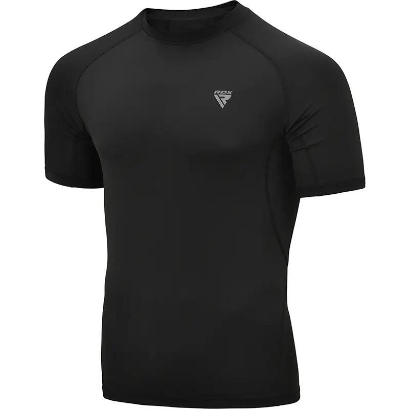 BEKLEIDUNG T15 KOMPRESSIONS-RASHGUARD SCHWARZ HALF-XL