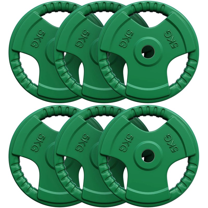 Hantelscheibenset Gummi Gripper 6x5 kg