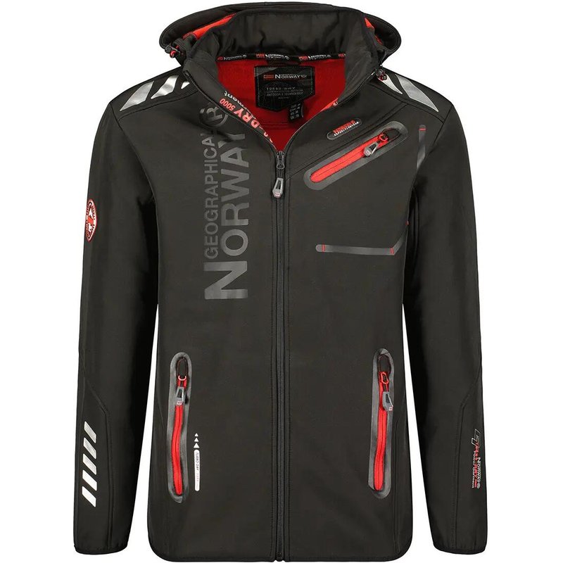 GEOGRAPHICAL NORWAY Softshell ROYAUTE DB BLACK RED MEN 068 (WY2000H GN Black Sne