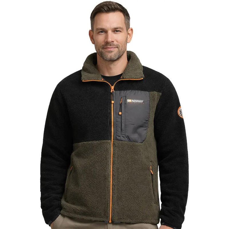 Fleecejacke – Bergwandern – Herren – Geographical Norway – Schwarz