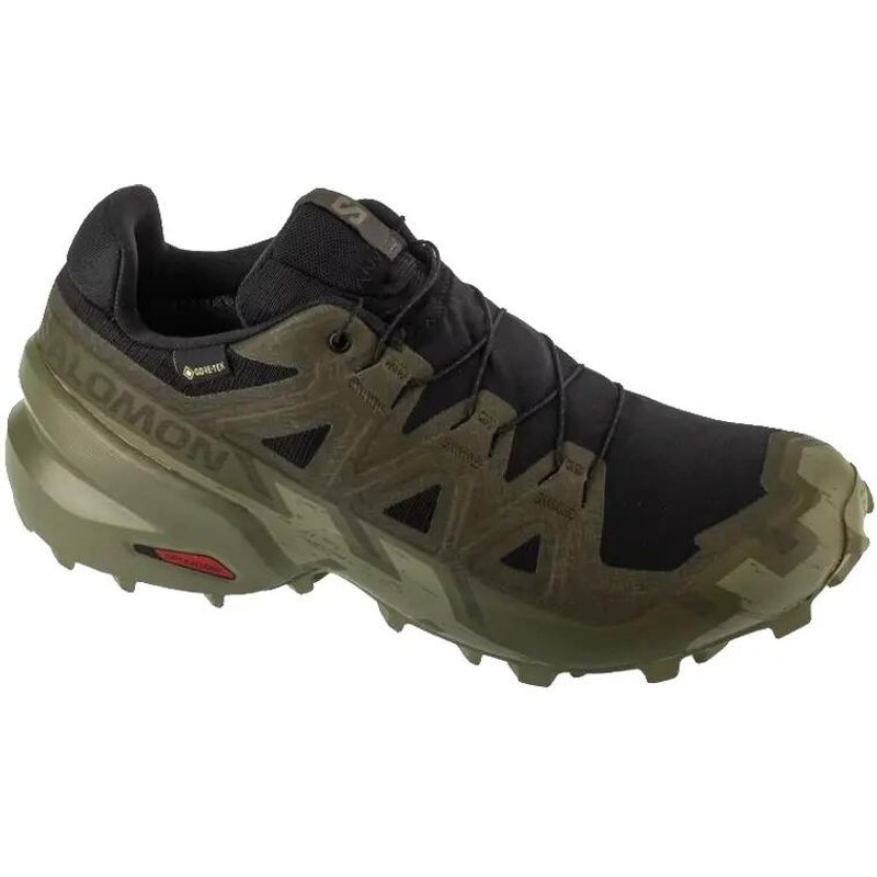 Salomon Speedcross 6 Trail Schuhe Schwarz/Peat/Tiefes Lichengrün