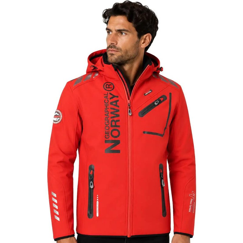 Softshelljacke – Bergsport – Herren – wasserdicht – rot
