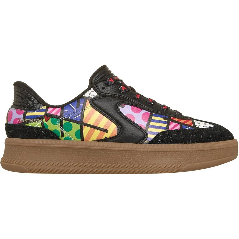 Skechers Damen Hotshot HI Britto Landscape Slip Ins Sneaker Black