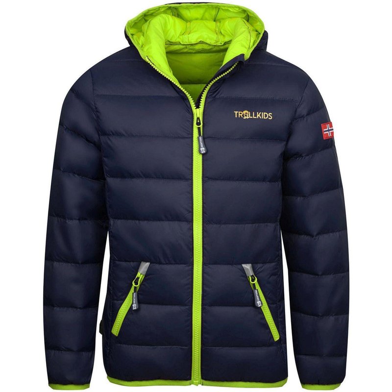 Kinder Daunenjacke Dovrefjell Marineblau / Zitrone