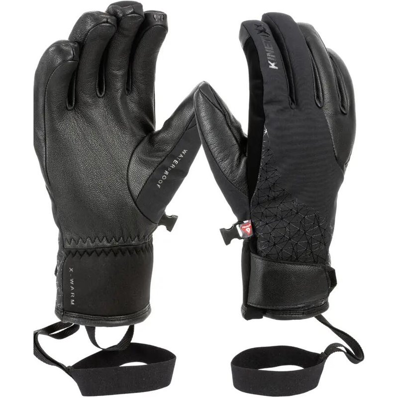 KinetiXx Abey | Wasserdichter PrimaLoft® Leder-Skihandschuh
