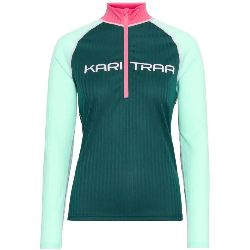 Langarm Shirt 1/2 Reißverschluss für Damen Kari Traa Ella
