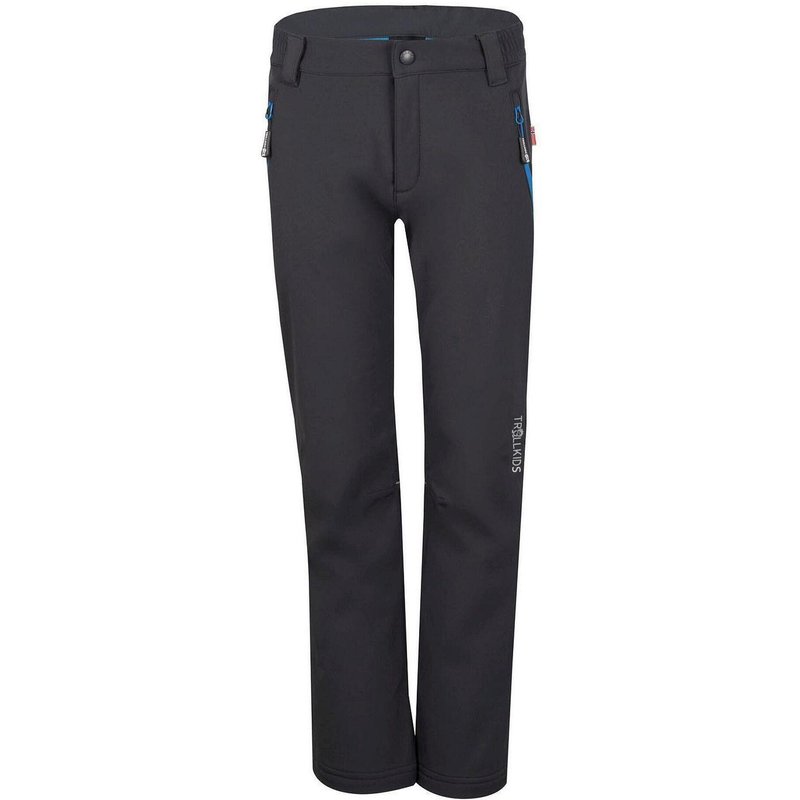 Kinder Softshell Hose Fjell Wasserabweisend Anthracite