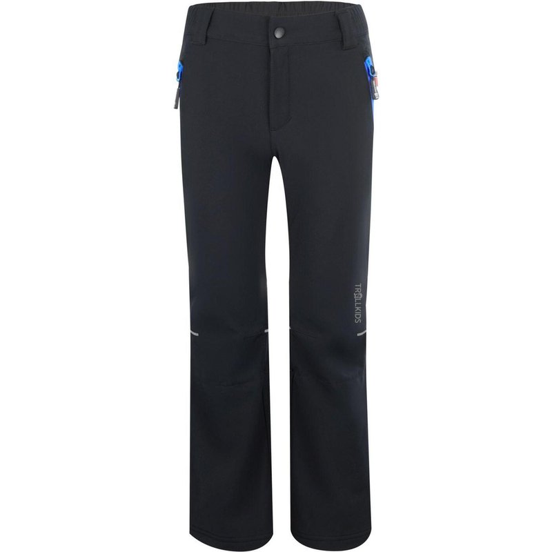 Kinder Softshell Hose Hemsedal Wasserabweisend Schwarz / Mittelblau