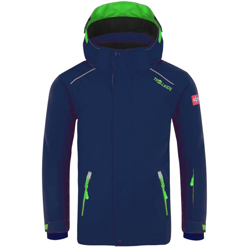 Kinder Skijacke Holmenkollen PRO Wasserdicht Marineblau / Grün