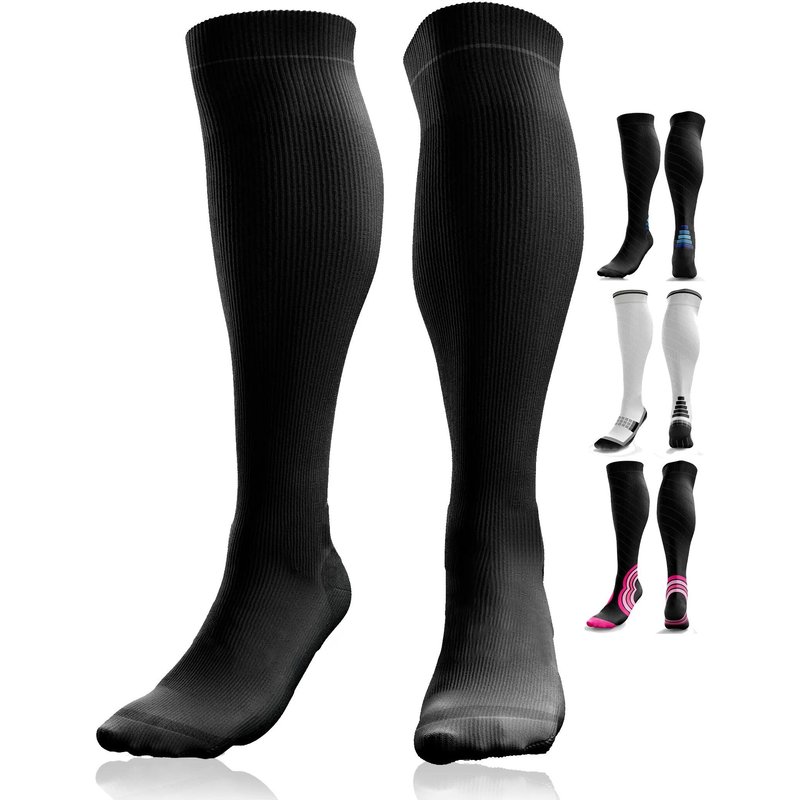 Kompressionssocken Damen Herren für Sport, Laufen, Fliegen, Reisestrümpfe