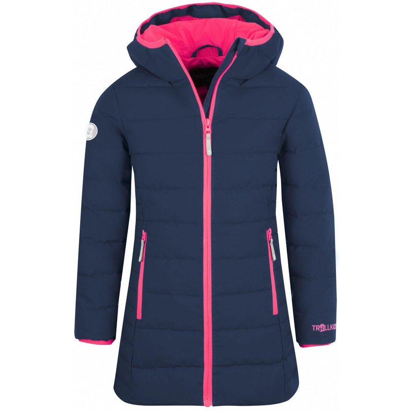Kinder Mantel Stavanger Wasserdicht Marineblau / Pink