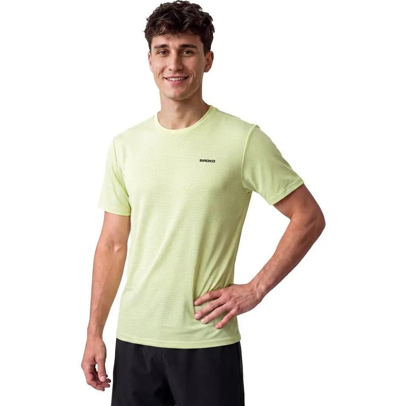 Men Padel ’s short-sleeve technical t-shirt Round Lime Lime