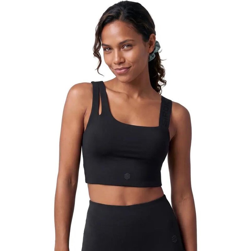 Women 's medium-support sports bra Savannah-W Black Black