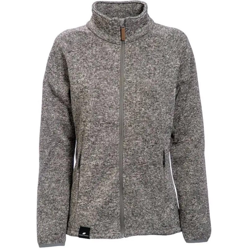 Strick Fleecejacke mit Pile ohne Kapuze