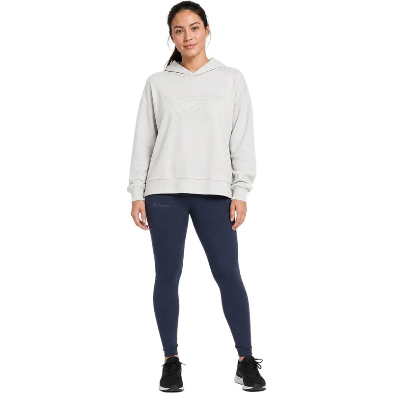 Damen Set aus Sweatshirt und Leggings F Loosy + Mavery Hellgrau / Marineblau