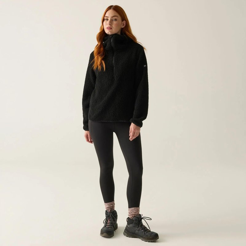 Elindra Damen-Fleecejacke mit halbem Reißverschluss, wasserabweisend
