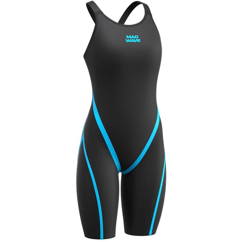 Damen - Schwimmen - Wettkampfanzug - rückenfrei - schwarz
