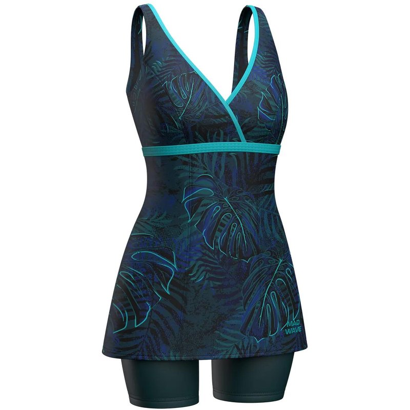 Damen-Schwimmtankini, figurformend, Fluent HiClo R4, blau