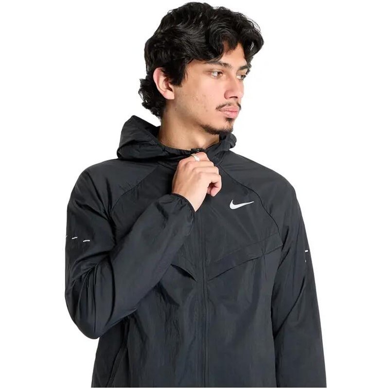 Nike Stride Repel UV Laufjacke Schwarz