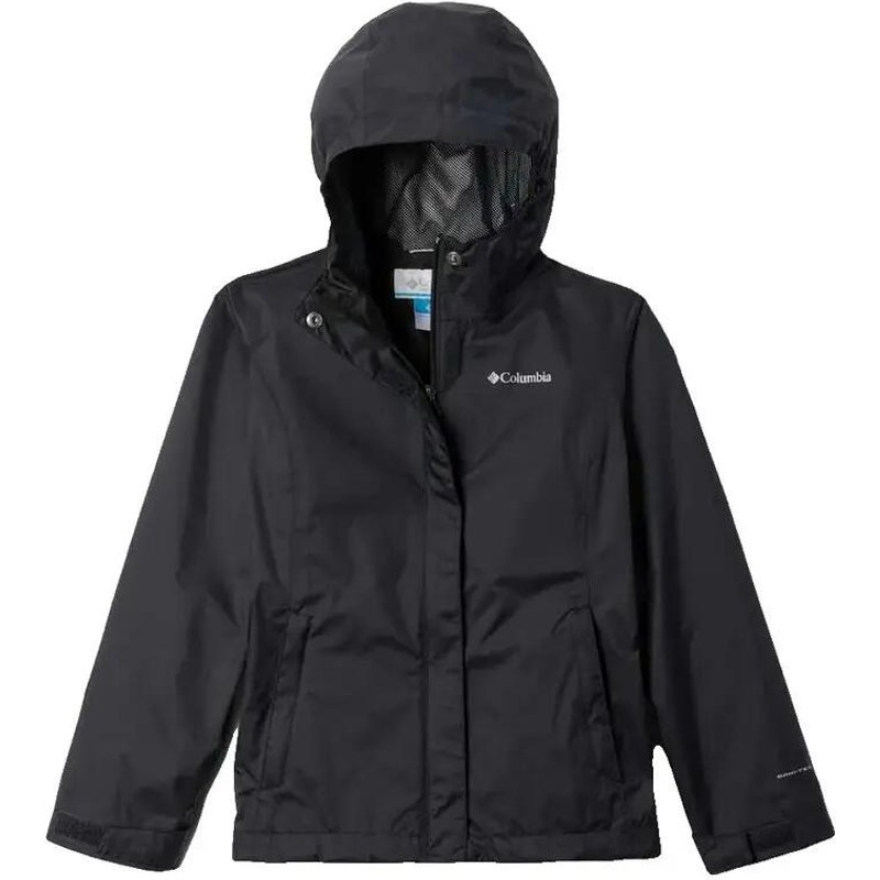 Kinder Wasserabweisende Jacke Columbia aus schwarzem Nylon