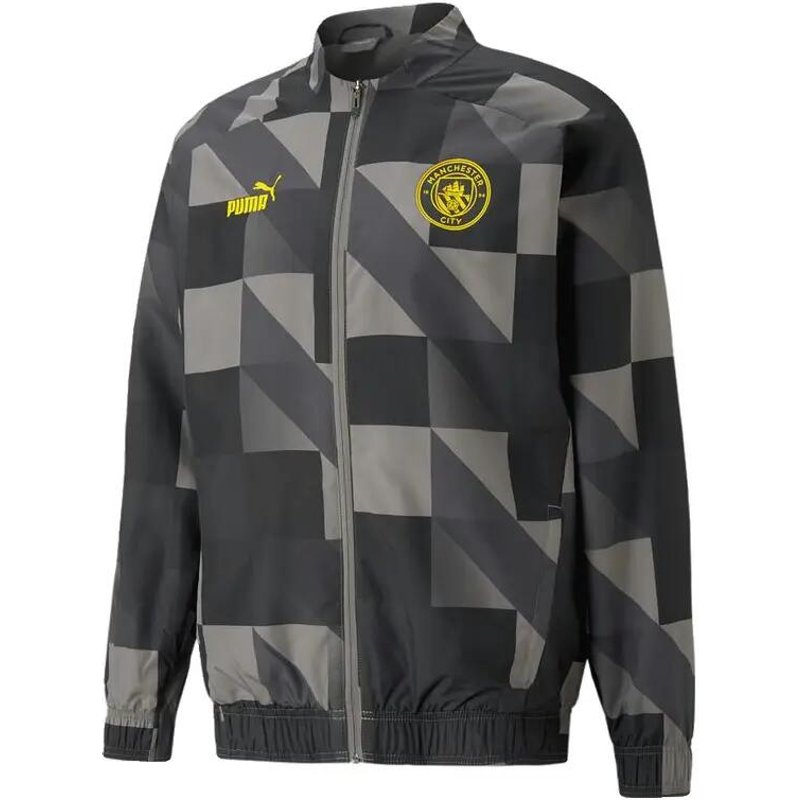 PUMA Prematch Fußballjacke Schwarz/Grau