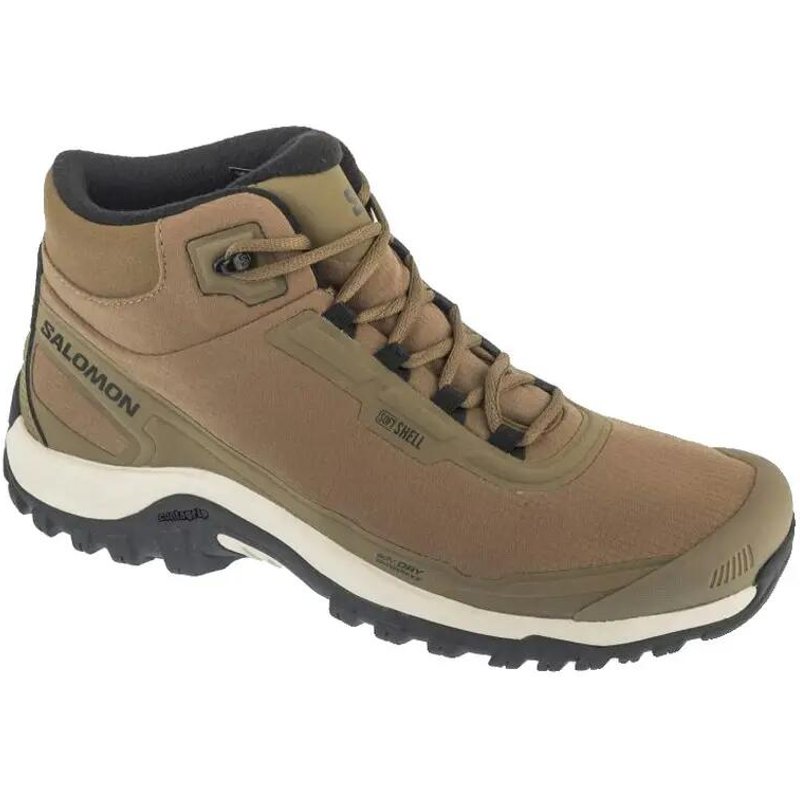Wanderschuhe Salomon Shelter Waterproof Grau/Schwarz