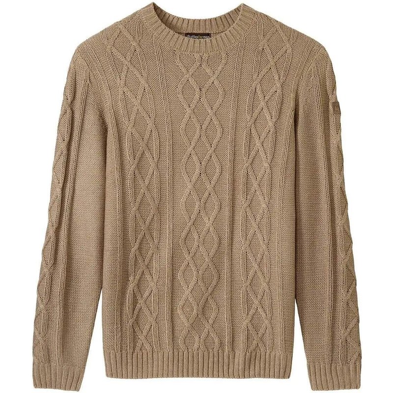 Strickpullover mit Zopfmuster