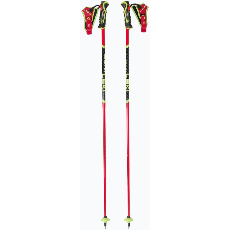 Skistöcke Leki Venom SL 3D Rot/Schwarz/Neon-Gelb