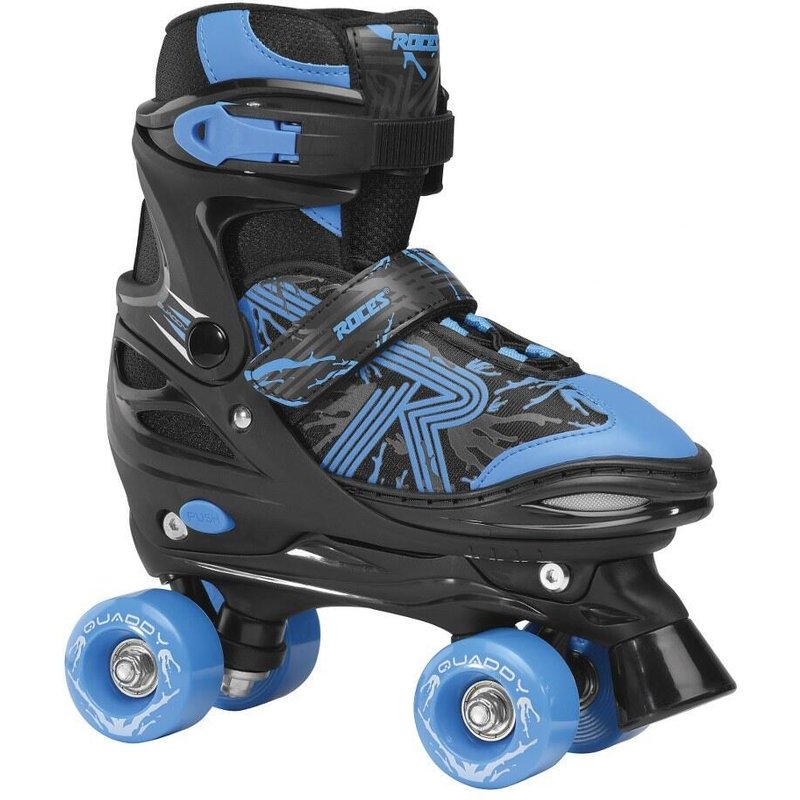 Rollschuhe - Quaddy 3.0 - Kinder - größenverstellbar - Schwarz - blau