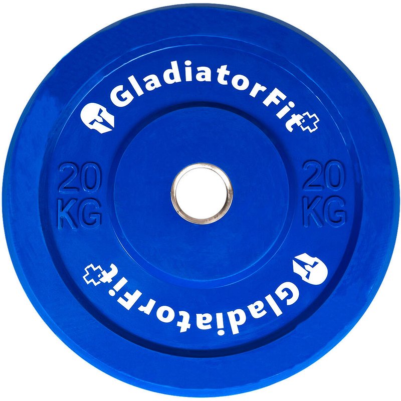 Gummifarbene olympische Scheibe „Bumper Plate“ Ø 51mm GladiatorFit