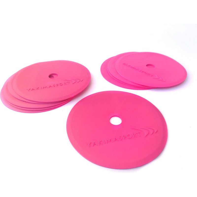 Yakima Sport - Set mit 10 flachen Spielfeldmarkierern aus Gummi