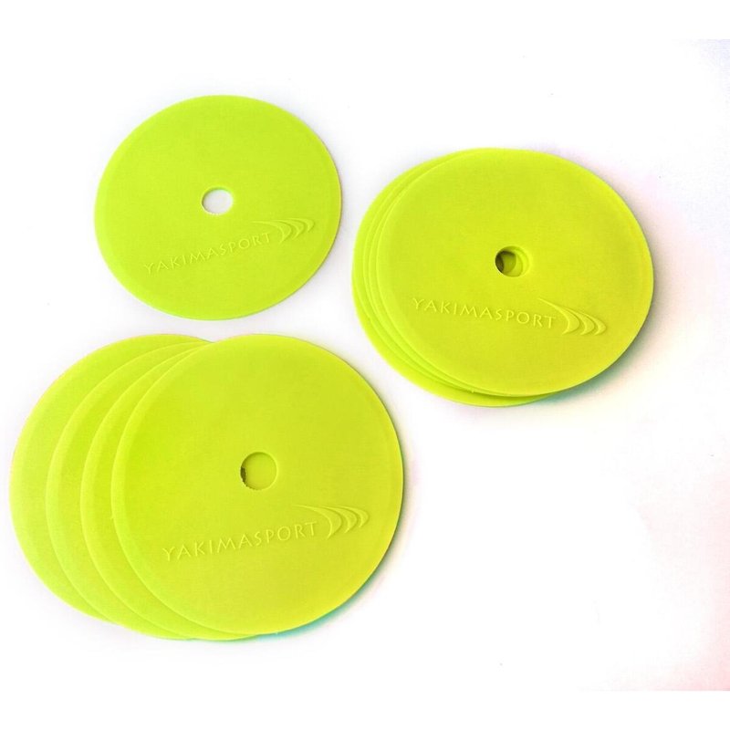 10er-Set Flachmarkierer Gelb Ø 15 cm