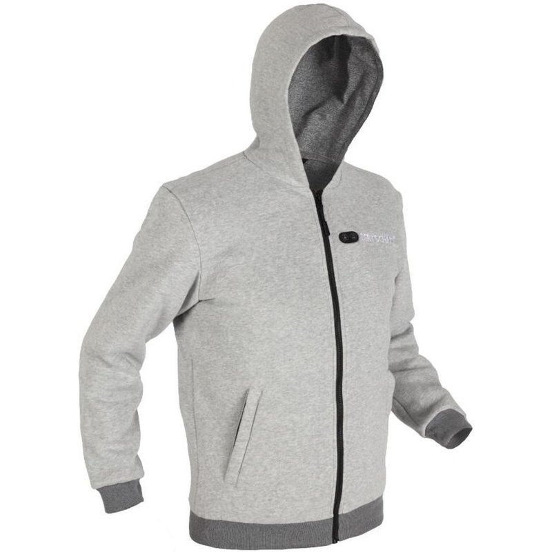 Beheizbarer Herren Hoodie Dual Heating Grau